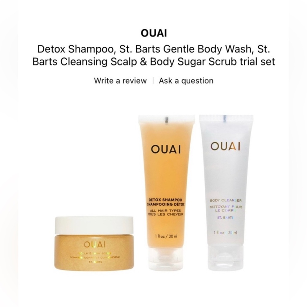 OUAI Hair and Body Care Trio